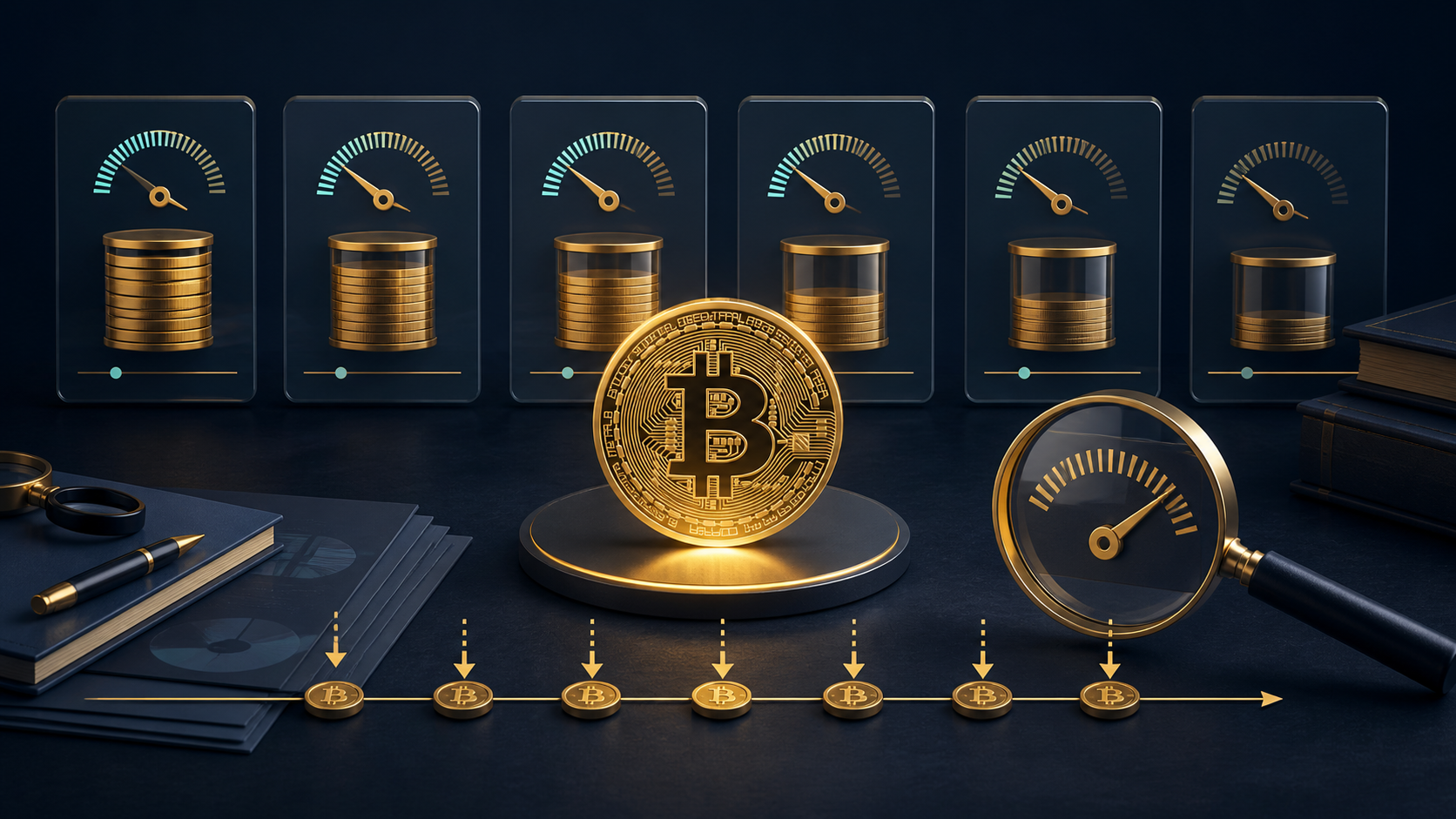Original editorial illustration showing recurring costs reducing Bitcoin held inside fund structures